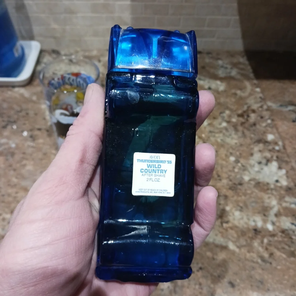 Vintage Avon 1955 Thunderbird Wild Country Aftershave 2 FL Oz. (85% Full)